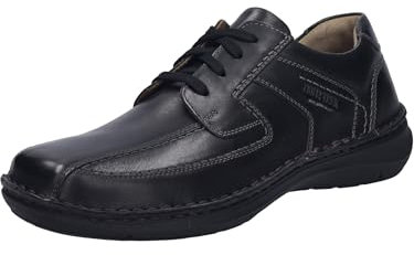 Josef Seibel Herren Bequemschuhe New Anvers 08,Weite K (Extra weit),Wechselfußbett,Schnuerung,lace-up Shoes,Low-tie,schwarz,43 EU