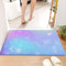 Badematte 60x100 cm rutschfest,Farbverlauf Einhorn Regenbogen schillernd Fantasy Multicolor Universum,Badvorleger Maschinenwaschbar Anti-Rutsch Badteppich Weich Badematten Mikrofaser Badezimmerteppich