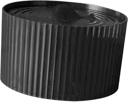 perfk Fuente de cerámica para Gatos, Bebedero automático para Gatitos, Cuenco de Agua de de bajo Ruido, Fuente de Agua para Mascotas para Perros y, Negro