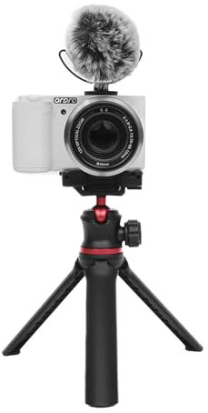 ORDRO G730 5K Digital Camera for Content Creators and Vloggers, Compact Flip Screen Camera with Auto Focus, 64GB Card (Family Bundle, White)
