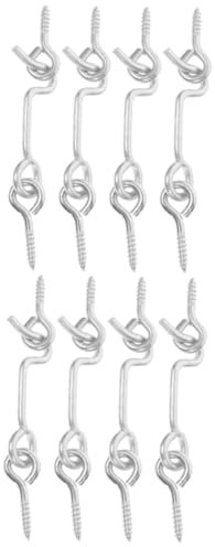 WOONEKY 8 Set Di Ganci E Occhielli in Metallo Per Il Fissaggio Della Porta Della Cabina Per Porte E