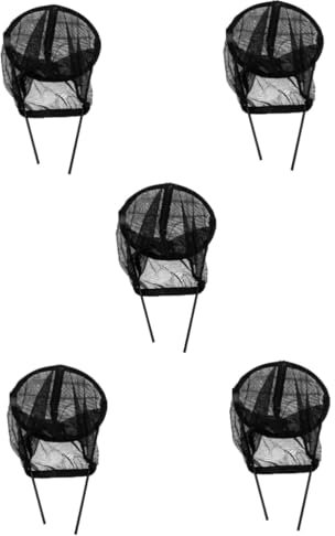 POPETPOP 5 Pièces Cage à Insectes Couverture végétale en Filet Cages à Fleurs pour Plantes de Jardin Filet Filet de Jardin protecteurs de Plantes élancés Filet barrière Black