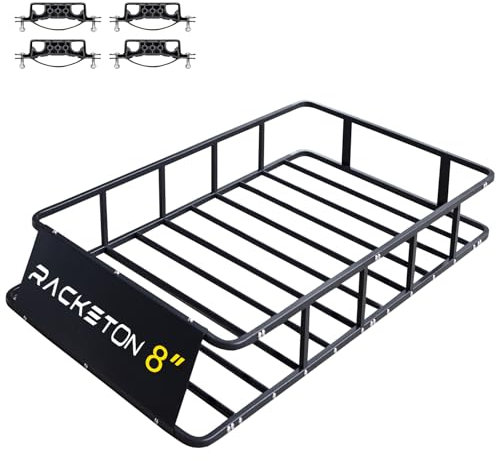Racketon Dachgepäckträger 64 x 39 x 8 Zoll für SUV LKW Lastenkorb Heavy Duty Anti-Rost