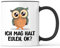 Tasse mit Spruch Ich mag halt Eulen Becher Eule Liebe - lustiges Geschenk - Kaffeebecher als Geschenkidee - Kaffeetasse 330ml - Weiss-Schwarz