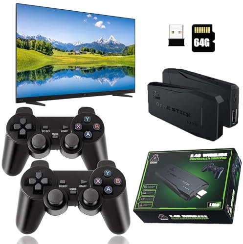 Retro Game Console de Jeux rétro Console rétro HDMI 4K Connectable à TV Set de Jeux Gamebox Set de Jeux de stratégie 20,000 Jeux 9 émulateurs, avec Double contrôle sans Fil 2.4G