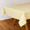 Talking Tables Nappe en Tissu à Carreaux Jaunes 180x140cm en Coton recyclé réutilisable et Lavable idéale pour Repas en extérieur buffets Mariages fêtes et Pique-niques, Yelcheck