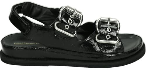 Copenhagen Shoes THE MAGICAL PATENT CS8405 - Flache SandalenDamen Sandalen - Farbe: Schwarz - Größe: 38, blacks, 38 EU