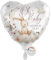 balloa Folienballon Oh Baby Willkommen auf der Welt, Helium Ballon zur Geburt, neutrales Geschenk zur Babyshower und Babyparty, Dekoration Geburt Jungen und Mädchen, Ballon 33cm