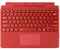 Tastiera Bluetooth per Microsoft Surface Pro Copilot+ PC (11° Edizione), compatibile con Pro 8 Pro 9 Pro 10/ Pro X Pro 11 Generation, QWERTZ, Trackpad, ricarica USB, tedesco (rosso)