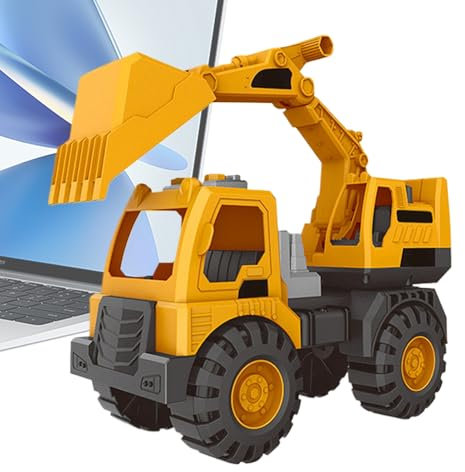 Véhicules De Chantier Jouets - Jouet De Véhicule De Construction | Chargeuse Compacte sur Chenilles Cat avec Adaptateur Frontal | Mini De Chantier pour Intérieur Extérieur