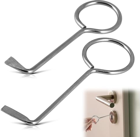 2 Stück Dietrich Set, Buntbartschlüssel Universal Multipick Lockpick Für Zimmertüren Öffnet Nahezu Jede Tür für Zimmertüren Öffnungs Werkzeug Ditrichsett Aus Edelstahlmaterial