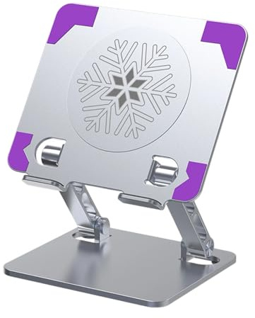 Dawutocap Support de tablette en aluminium avec systèmes de refroidissement semi-conducteurs pour améliorer la stabilité pour une utilisation prolongée des appareils. Support de refroidissement