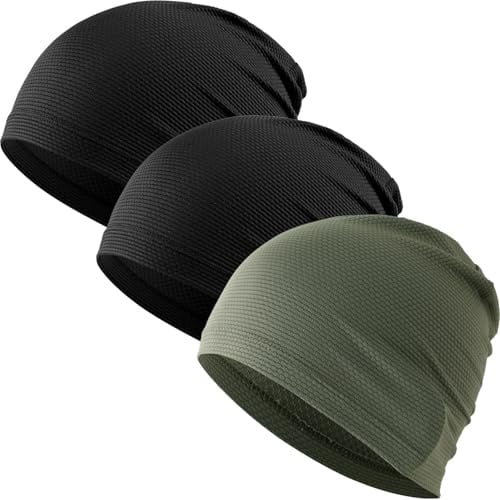 WTACTFUL 3 Stück - Laufmütze Herren und Damen Sportmütze Fahrrad Mütze Skull Cap Atmungsaktiv für Laufen Radfahren Klettern Jogging Fitness Outdoor