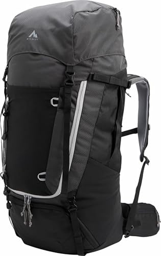 Mc Kinley Unisex Make II CT 75+10 Vario Trekkingrucksack, Anthracite/Black Nig, One Size