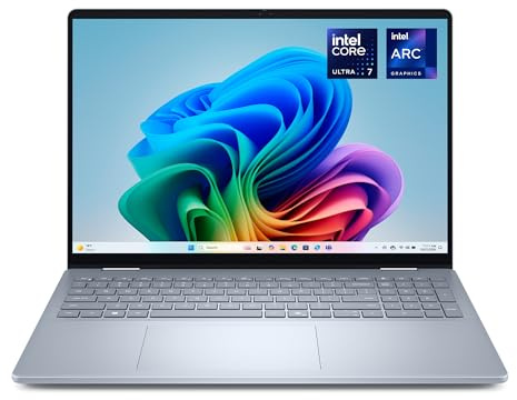 Dell 16 Plus Laptop - Intel Core Ultra 7 256V, 16GB RAM, 512GB SSD | 16 2K Touch, Intel Arc Grafik, beleuchtete QWERTZ Tastatur, Fingerabdruckleser, Copilot+ (Netzteil separat erhältlich)