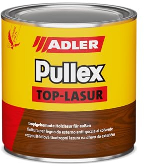 ADLER Pullex Top-Lasur ST 05/4 Silberrücken 2,5l | tropfgehemmte Holzlasur, feuchtigkeitsregulierend und hoch diffusionsfähig, lange offene Zeit für ansatzfreies Streichen