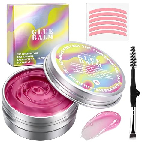 10g Pegamento Sólido Para Lifting De Pestañas, Bálsamo Adhesivo Para Laminado De Pestañas, Secado rápido Lash lifting Glue Balm, Fijación Para Moldeado De Pestaña En Casa, Fácil de usar