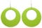 Bluebubble DISCO FEVER 56mm Large Round Pastel Hoop Earrings - 32 Colours Available (Lime Green) with Gift Bag