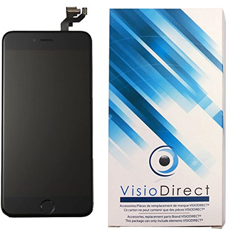 Visiodirect® Ecran Complet Tout assemblé pour iPhone 6S téléphone Portable Noir vitre Tactile + écran LCD