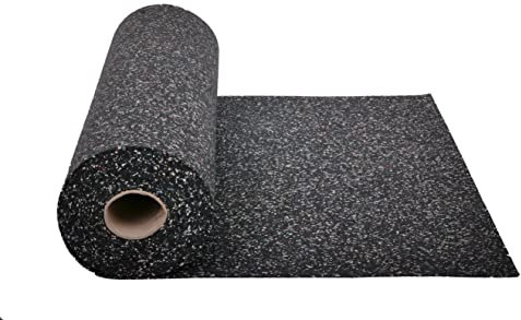 Gummimatte 5 mm Anti-Vibrationsmatte Antirutschmatte 100 x 125 x 0,5 cm, schwarz (Meterware) (Bautenschutzmatte Antivibrationsmatte Außenbereich Kofferraummatte Bodenschutzmatte Bodenbelag Gummi)