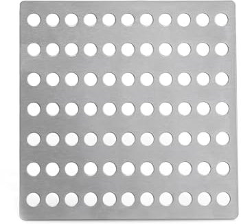 Cubierta de Drenaje de Acero 15 x 15 cm - Remolino Inoxidable para Exteriores e Interiores, Malla Duradera
