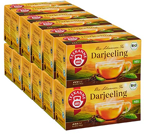 Teekanne Bio Darjeeling, 12er Pack