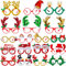 JOYIN Weihnachtsglasrahmen, 18 Packungen, Weihnachtsbrillenrahmen/Brillen für Weihnachtsfeier, Gastgeschenke mit verschiedenen Stilen (Einheitsgröße)