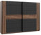 Furniture24 Schwebetürenschrank Bellevue BLQS128E1 Schrank Schiebetür Kleiderschrank Schwarzeiche Schlammeiche Schlafzimmer