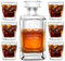 Maverton Decanter per Whisky in vetro - incisione personalizzata - Caraffa in vetro da 700 ml + 6 Set bicchieri whisky - idea regalo per l’uomo - compleanno