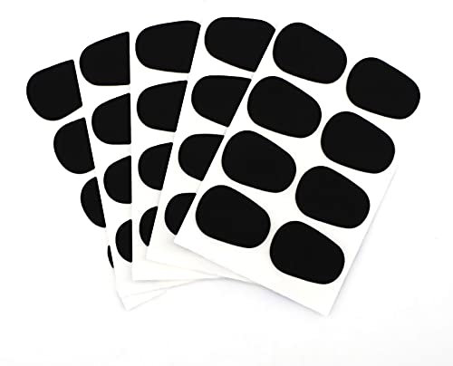 SAVITA 40 Stk 0,8 mm Dick Saxophon Mundstück Pads Gummi-Klarinettenkissen für Anfänger, Musiker, Saxophone und Klarinetten (Schwarz)