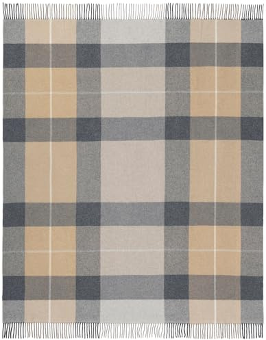 biederlack Plaid Quito Wolle beige Größe 130x170 cm