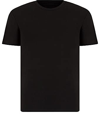 Generico T-Shirt Uomo - Nera Elegante Tissue - Made in Italy (L)