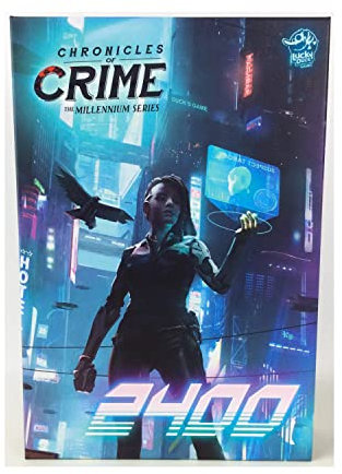 LUCKY DUCK GAMES - Chronicles of Crime Millenium - 2400 | Kooperatives Brettspiel | Englische Version | 1-4 Spieler | Alter 12+ | 60-90 Minuten | Mord-Mystery-Spiel