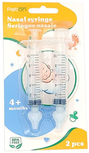 Pation | 2pcs Seringue nasale bebe 10ml | Mouche bebe seringue | Pipette nez bébé | Nettoyant de nez serum physiologique bebe | Hygiène du nez bebe