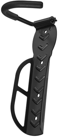 Flexzion Garage Bike Rack Wall Mount (1 Pack) - Vertical Bicycle Rack Hanger Wall Mounted Storage Hook Holder with Screws - Easily Hang/Detach Scooter Hanger for Indoor, Apartment up to 44lbs(20Kg)
