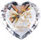 Ornalrist 90th Birthday Gifts for Women, Heart Crystal Keepsake Engraved with Golden Blessings Happy 90th Birthday and Fabulous Glass Presents for Nan Mum Friends