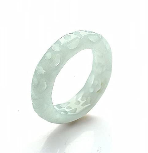 yesTGE Natürliche Jade Ring echter Schmuck Ring Liebhaber Männer Frauen Jade Schmuck A Grade Jadeit Schmuck Geschenk Verlobungsring,22mm