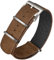 torbollo Wildlederarmband, Einteiliges Militärisches Uhrarmband Vintage Ton 18 20 22mm Ersatzuhrarmband für Männer Frauen