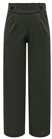 JdY Damen Jdygeggo New Long Pant Jrs Noos Hose, Peat/Detail:black Buttons, XXL / 34L EU