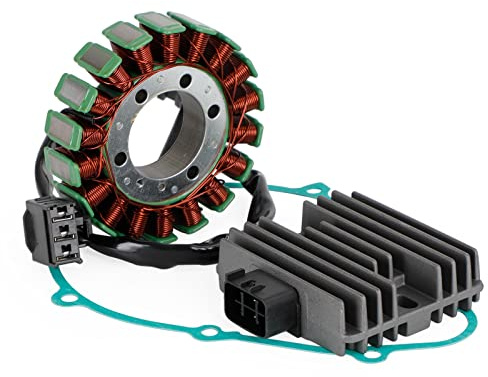 Areyourshop Magneto Generador Estator + Regulador de Voltaje + Conjunto de Junta 21066-0705 para Kawasaki Z750 Z750R Z1000 2007-2012