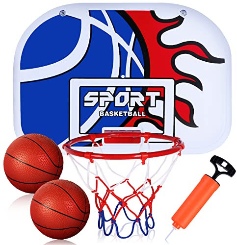 SUPER JOY Basketballkorb fürs Zimmer Mini Innen Tragbarer Basketballkorb Set mit Balls Indoor Kinder Mini Basketball Korb Set Basketballbrett für den Innenbereich Zuhause Büro Party Sportspielzeug