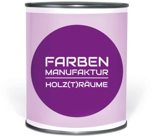 Farben Manufaktur Holzfarbe Wetterschutzfarbe Holzlack Holzschutzlack Holzdecklack Trendtöne 1L, Farbe: veilchen lila violett