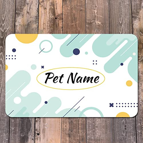 JMIPET Tapis de Nourriture personnalisé pour Chien et Chat en polyuréthane Tapis de gamelle pour Chien et Chat Tapis de Nourriture pour Animaux domestiques(B1