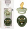 BIBS Colour Anatomical Schnuller 2er Pack, BPA-frei Dummy-Schnuller, Kiefergerechte Form. Naturkautschuk/Latex, Hergestellt in Dänemark. 6-18 Monate (2er Pack), Sage/Hunter Green