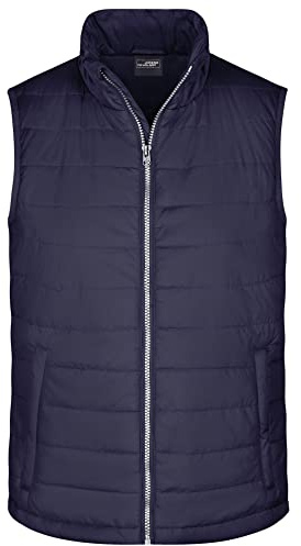 James & Nicholson Herren Steppweste - Praktische Weste zum Überziehen | Farbe: navy | Grösse: XXL