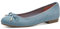 MARCO TOZZI Damen Ballerinas Glitzer Vegan, Blau (Lt Blue Jeans), 39 EU