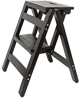 AYVADA Creative Stepladders Innovative Folding Folding Bookcase Stages Multifunctional Wooden Ladder Kitchen Stool Ladder Ladder With 2 Stairs (Size : C)