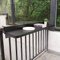 Balkon Stehtisch,Hängetisch Balkon,Balkontisch Klappbar Hängetisch,Balkonhängetisch,Klappbarer Wand-klapptisch,Verstellbarer Wetterfest Esstisch Beistelltisch Für Terrasse,Garten,Schwarz