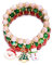 TOFBS Weihnachten Perlen Armbänder Set 3 Stück Weihnachten Schmuck Set Weihnachten Geschenk Mädchen Anhänger Perlen Armbänder #3