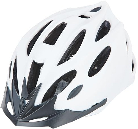 Prophete Erwachsenen-Fahrradhelm, Inmold, Größe: 55-58 cm & 58-61 cm, Farbe: weiß oder Silber-grau mit Reflexstreifen, E-Bike Helm